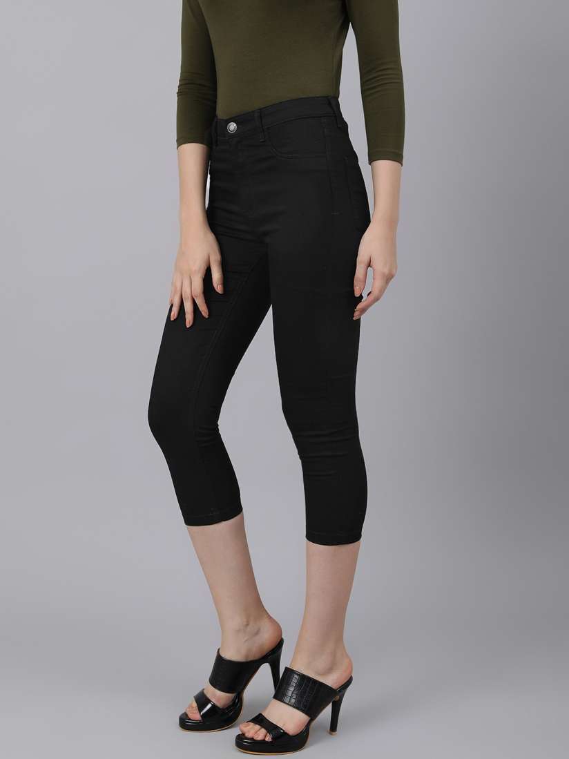 Buy Marks Spencer Women Black 3 4th Slim Fit Jeggings Jeggings for Women 19810744 Myntra
