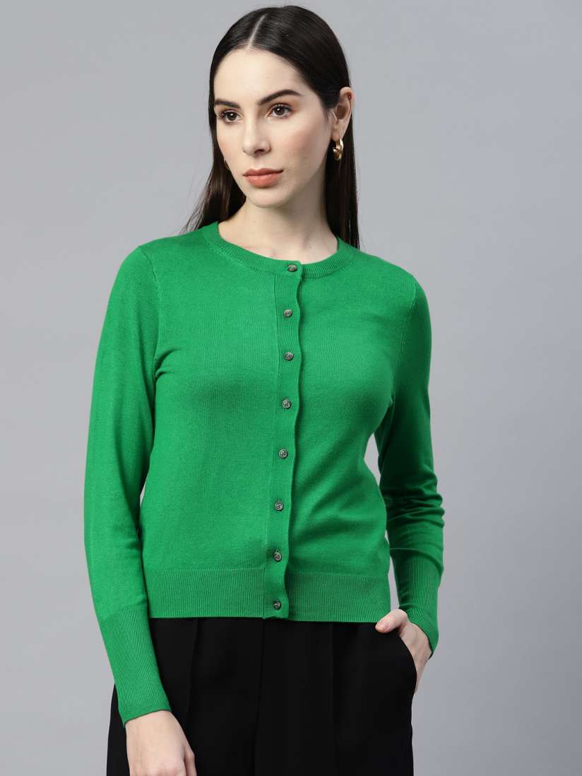 Buy Marks Spencer Women Solid Button Closure Cardigan Sweaters for Women 19810878 Myntra