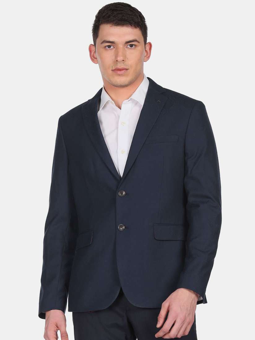 Buy Arrow Men Blue Slim Fit Single Breasted Formal Blazer Blazers for Men 19819226 Myntra