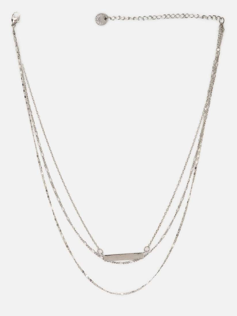 Forever 21 silver necklaces hot sale