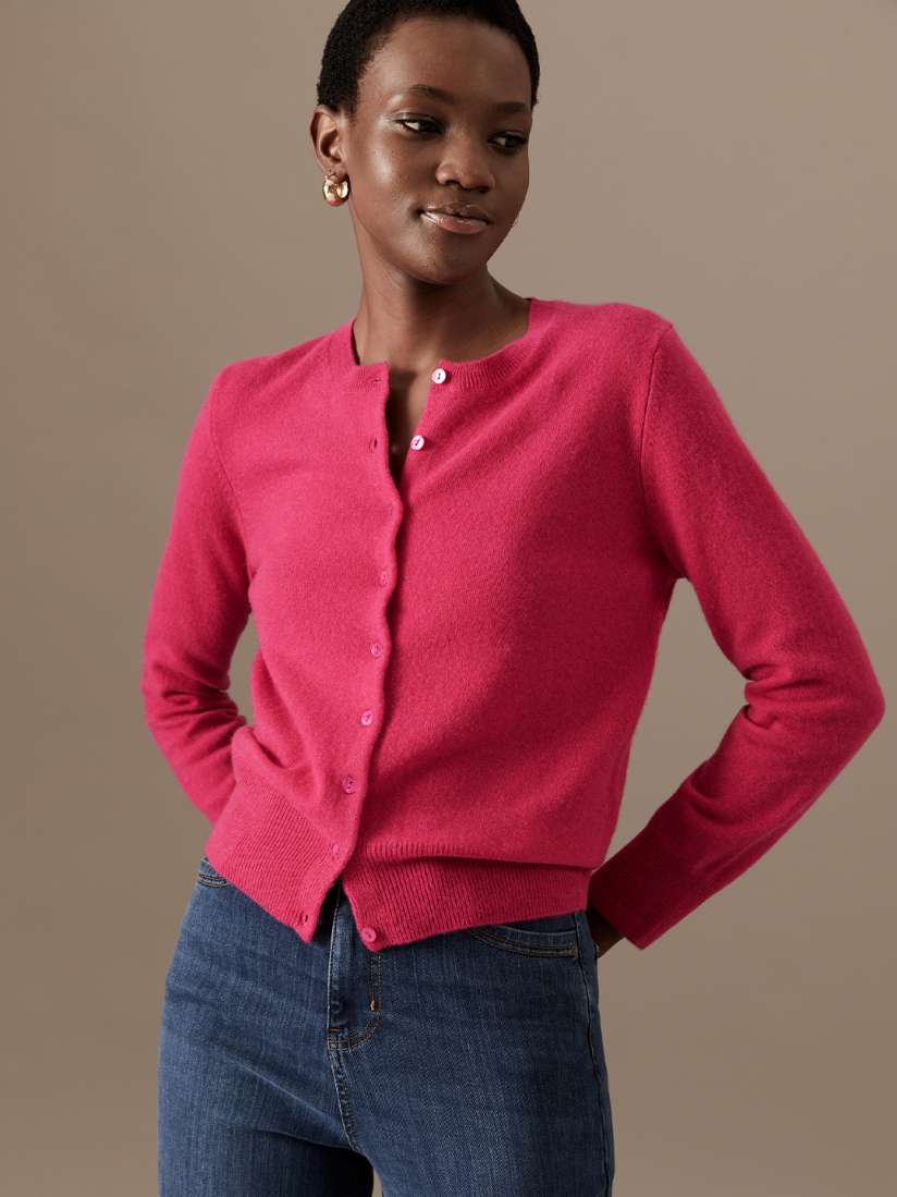 Buy Marks Spencer Women Pink Cashmere Cardigan Sweaters for Women 19830656 Myntra