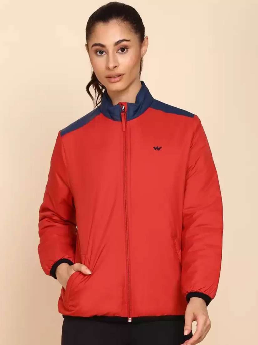 Womens red lightweight jacket deals