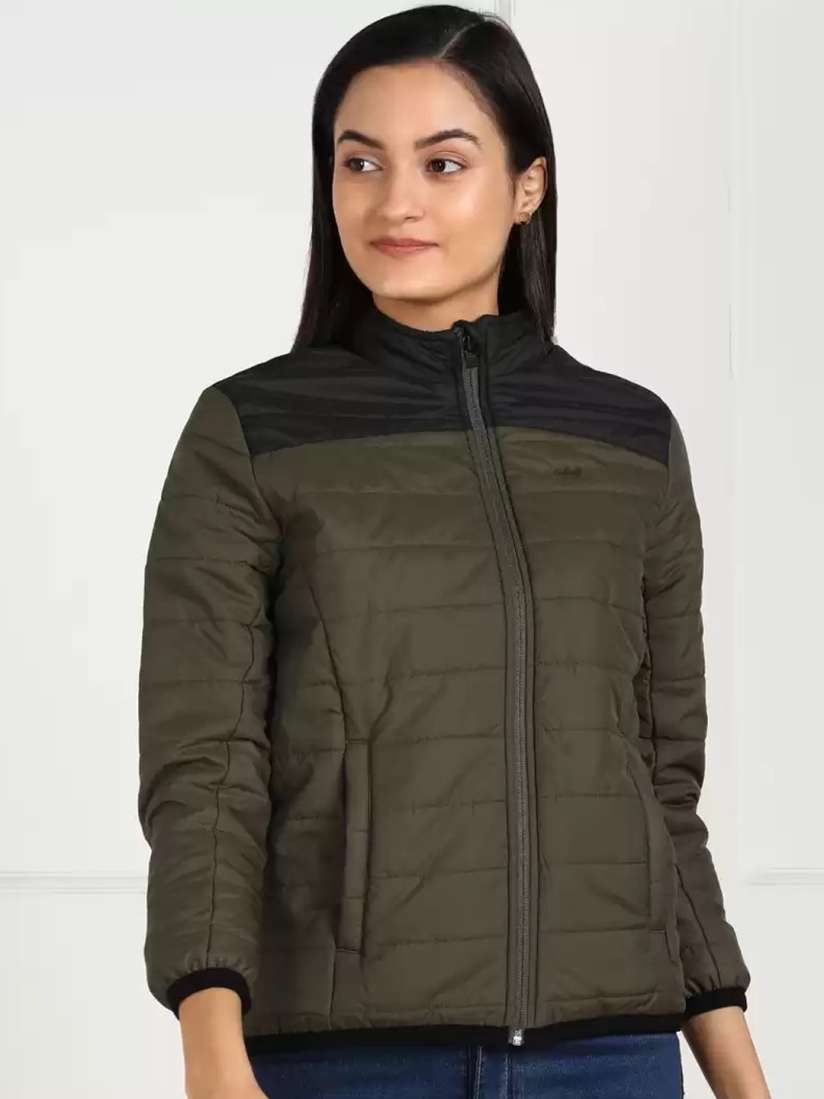 Buy Wildcraft Women Olive Green Windcheater Padded Jacket Jackets for Women 19833356 Myntra