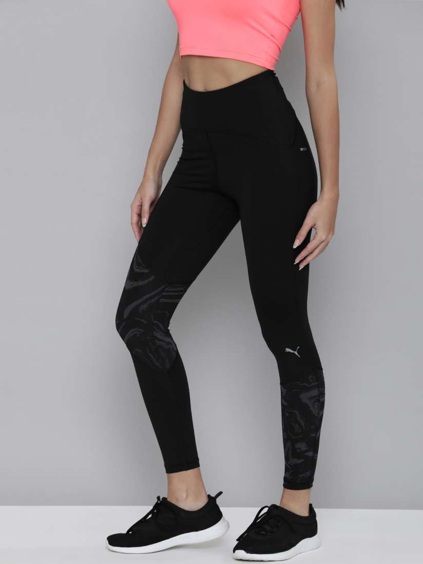 Buy Puma Women Black RUN GRAPHIC HW 7 8 Tights Tights for Women 19834574 Myntra