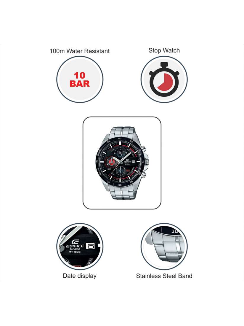 Buy Casio Edifice Men Black Analogue watch EX361 EFR 556DB 1AVUDF Watches for Men 1984843 Myntra