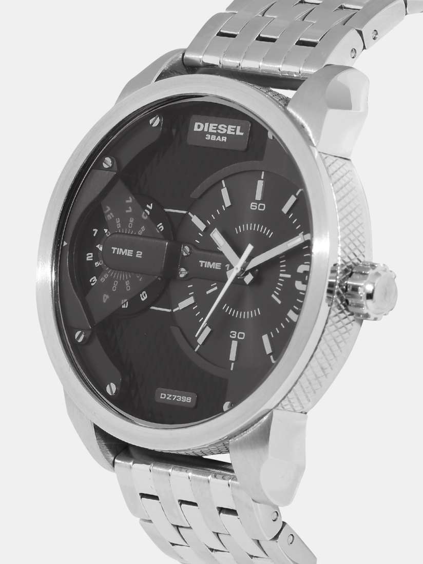 Buy DIESEL Men Black Silver Toned Analogue Watch DZ7398 Watches for Men 1985511 Myntra