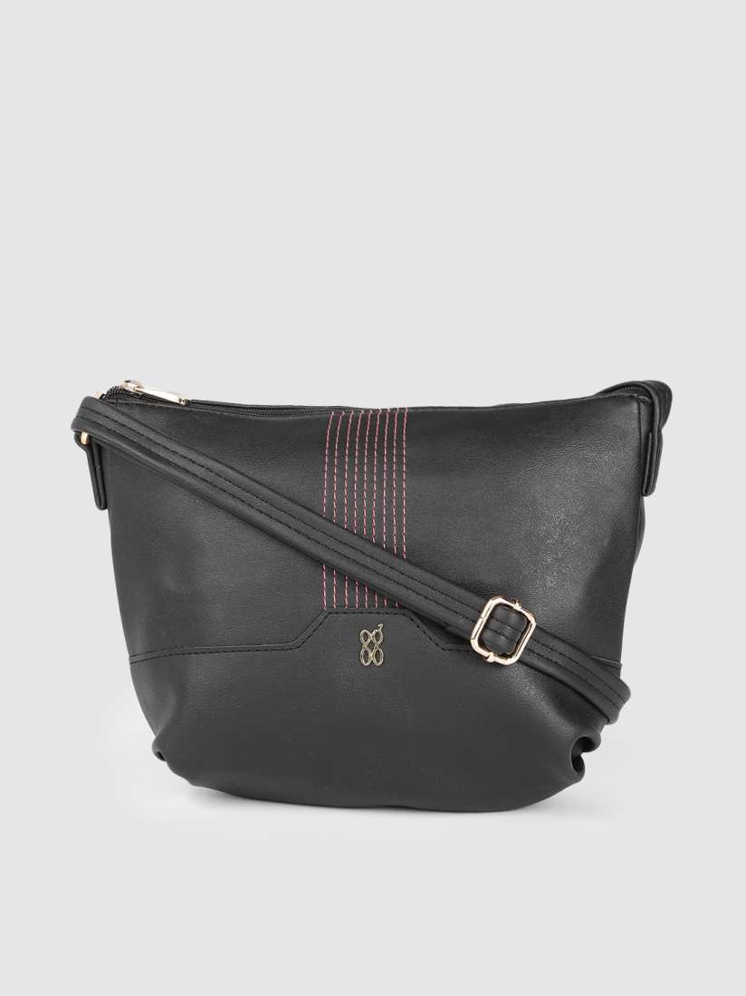 Buy Baggit Black Structured Sling Bag Handbags for Women 19859030 Myntra