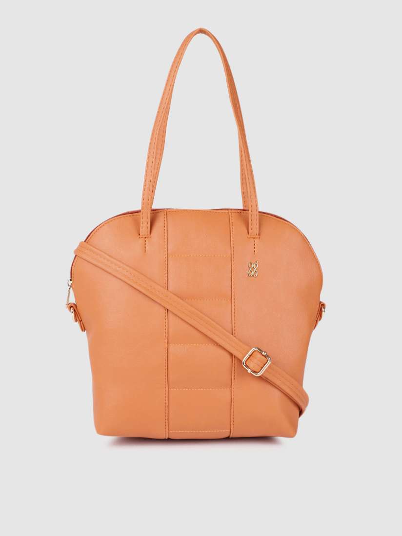 Buy Baggit Tan Brown Structured Handheld Bag Handbags for Women 19859044 Myntra
