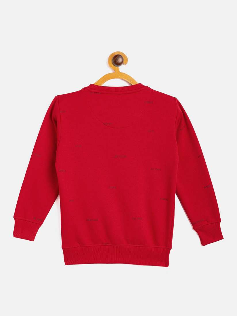 Buy Duke Boys Red Printed Cotton Long Sleeves Typography Sweatshirt Sweatshirts for Boys 19868348 Myntra