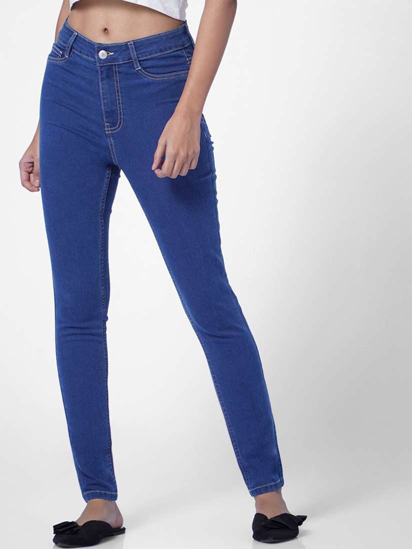Buy ONLY Women Blue Skinny Fit High Rise Jeans Jeans for Women 19869082 Myntra