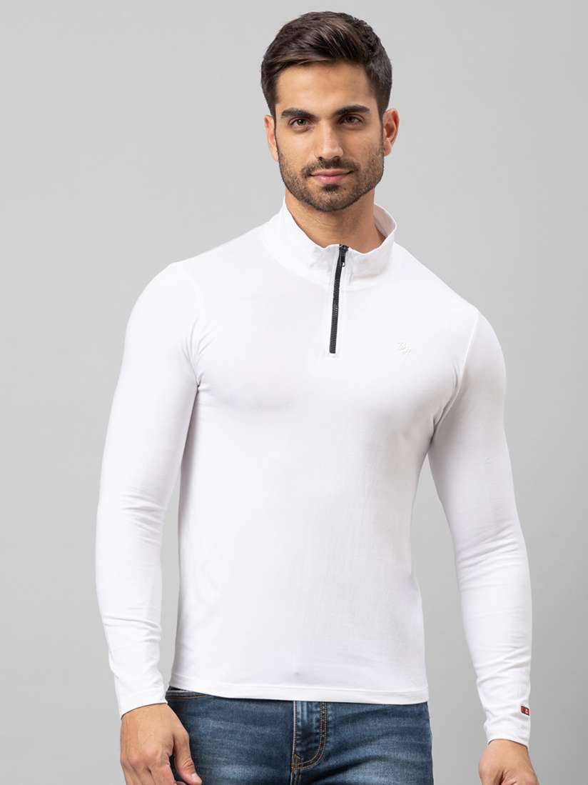 Buy Being Human Men White High Neck Cotton T shirt Tshirts for Men 19876558 Myntra