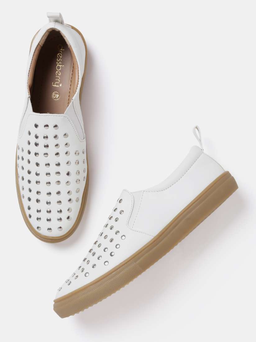 Dressberry women white sneakers shop