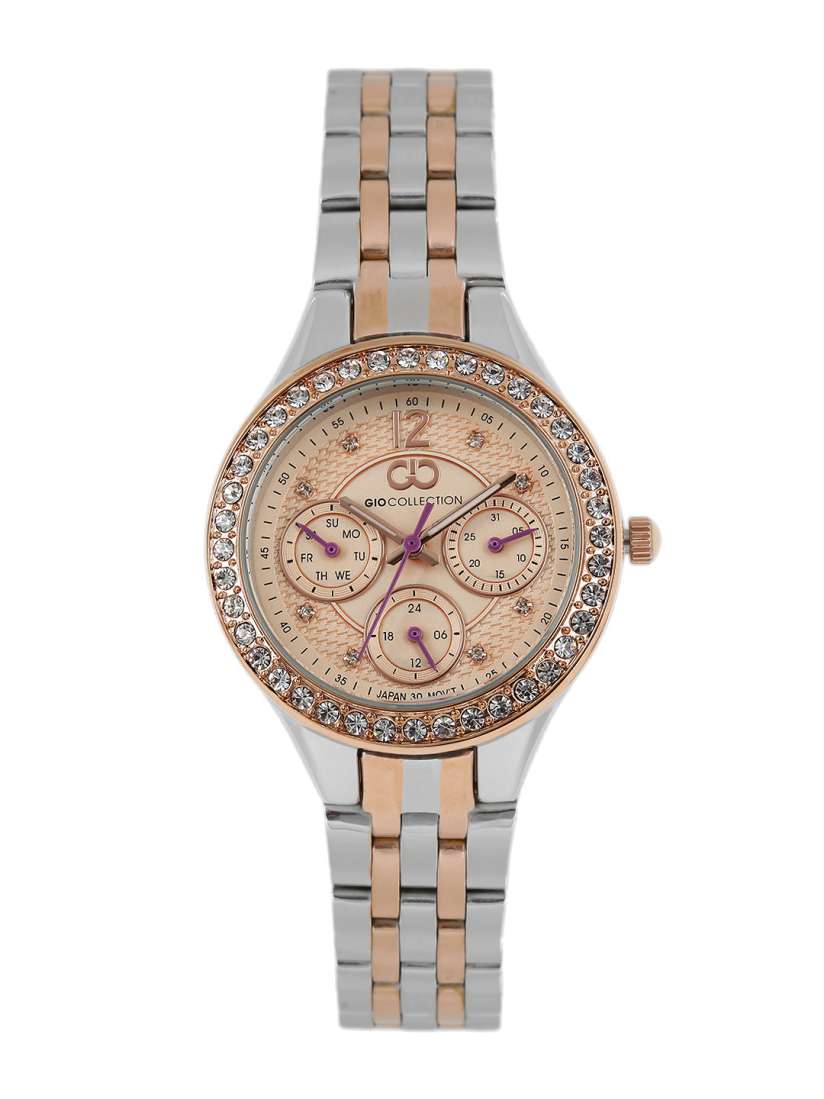 Buy GIO COLLECTION Women Rose Gold Toned Analogue Watch G2032 44 Watches for Women 1987912 Myntra