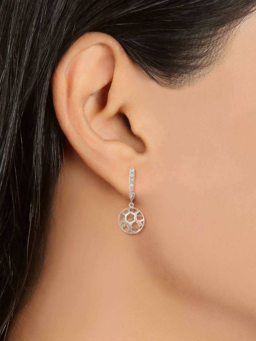 Buy Mia By Tanishq 2.46 G 14KT Gold Diamond Drop Earrings With Open Circular Design Earrings Diamond for Women 1988070 Myntra