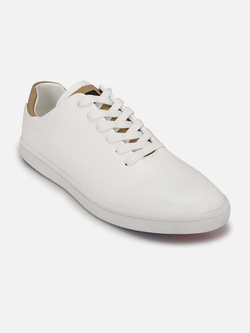 Louis philippe white casual shoes hotsell
