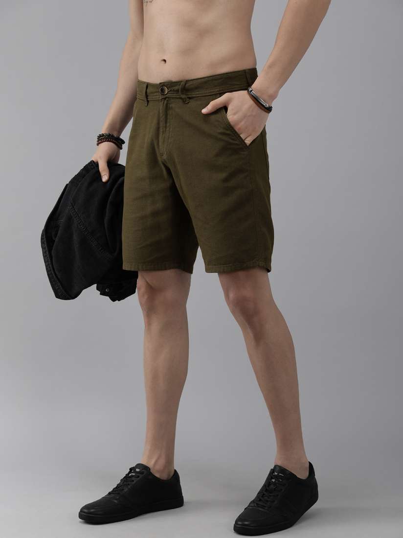 Mens cotton casual shorts store
