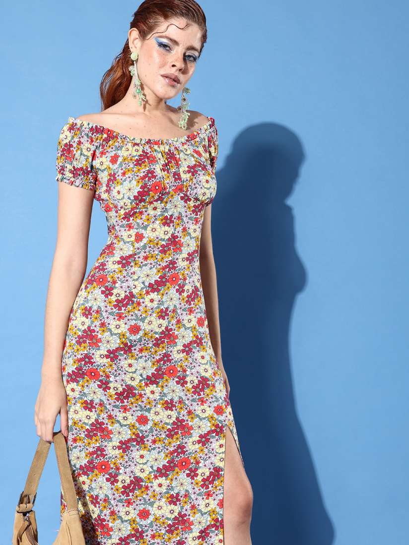 Buy People Women Lovely Multi Coloured Floral Vacay Attire Dresses for Women 19883284 Myntra