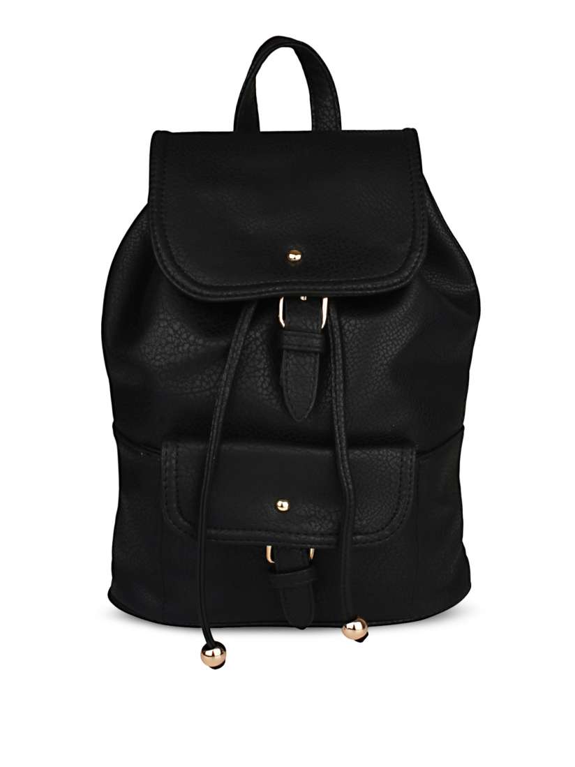 Buy 20Dresses Women Black Solid Backpack Backpacks for Women 1988661 Myntra