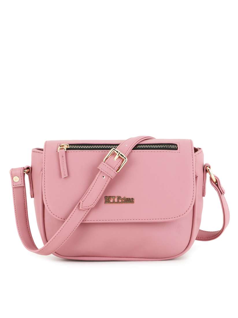 Buy WOMEN MARKS Pink PU Structured Sling Bag Handbags for Women 19886628 Myntra