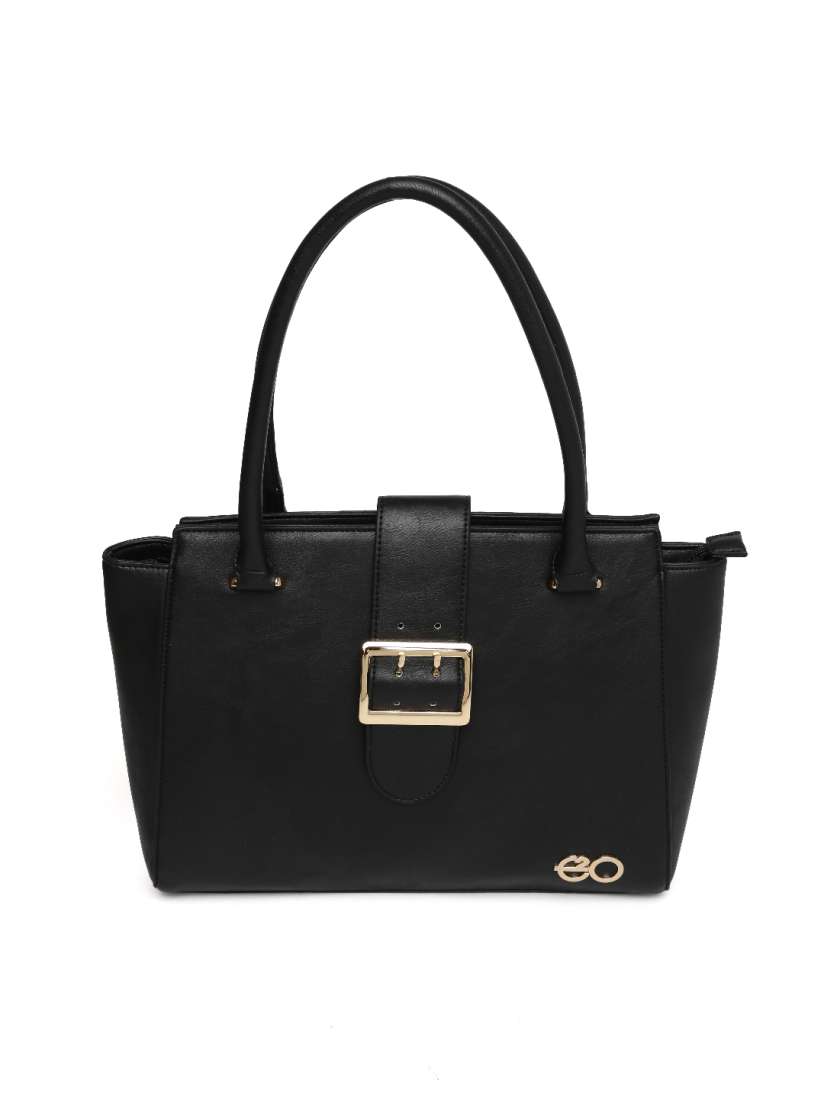 Buy E2O Black Solid Shoulder Bag Handbags for Women 1988879 Myntra