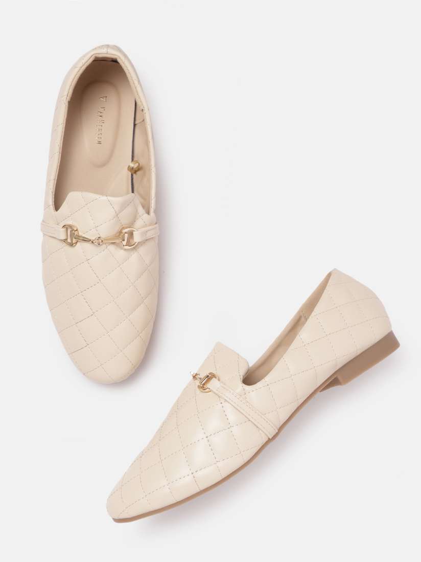 Buy Van Heusen Woman Quilted Horsebit Loafers Casual Shoes for Women 19890496 Myntra