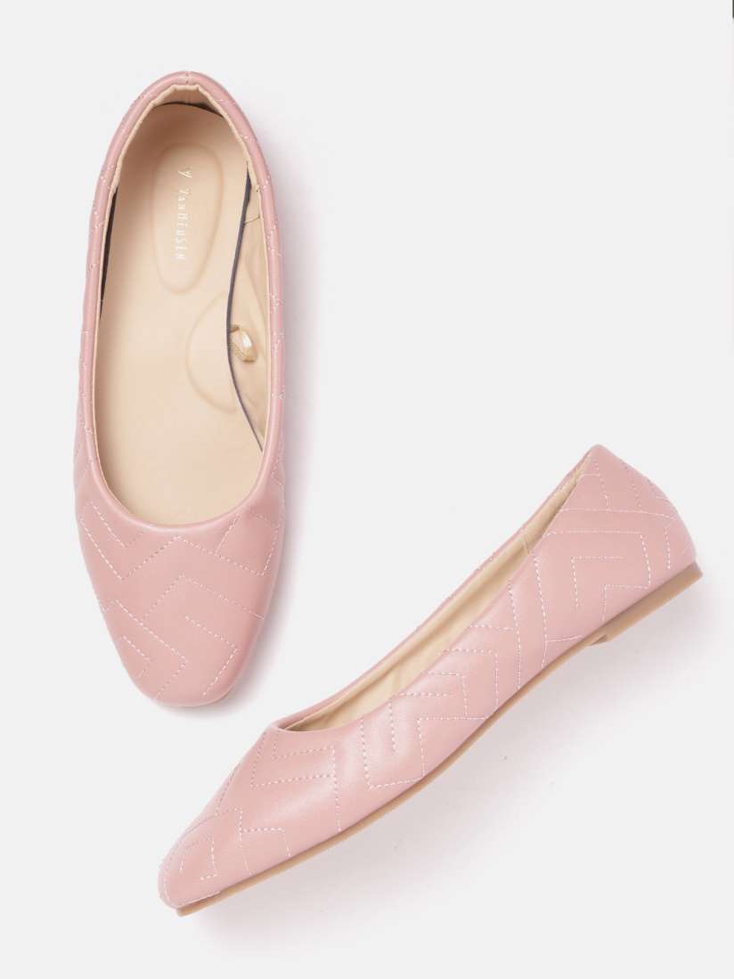 Buy Van Heusen Woman Quilted Textured Ballerinas Flats for Women 19890556 Myntra