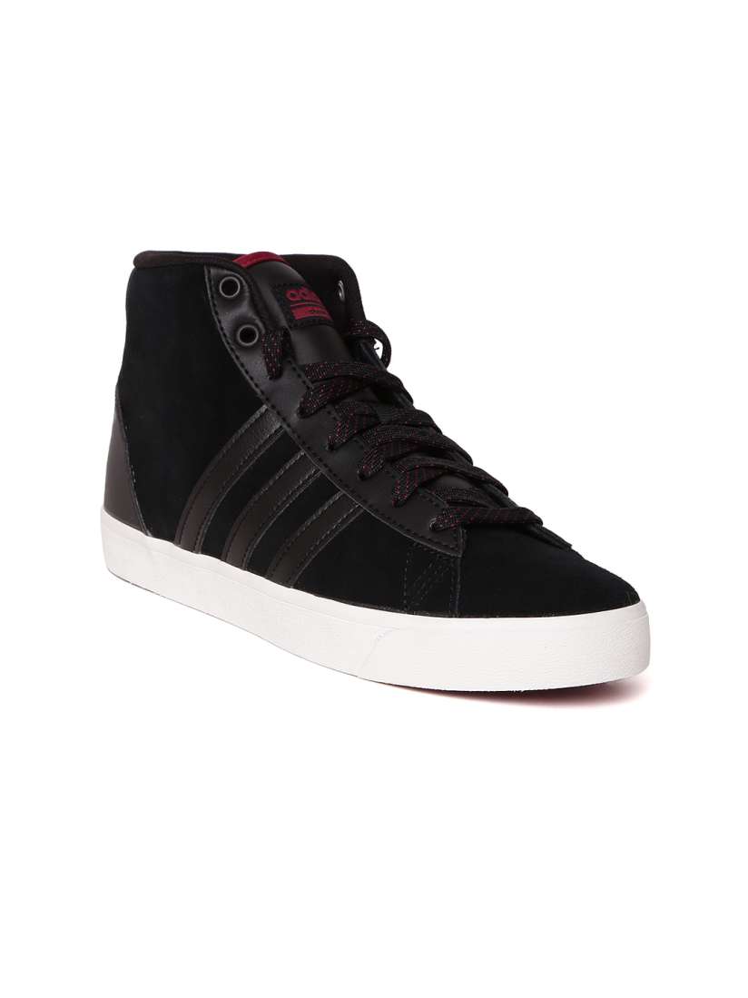 Buy ADIDAS NEO Women Black CloudFoam Daily QT Leather Sneakers Casual Shoes for Women 1989186 Myntra