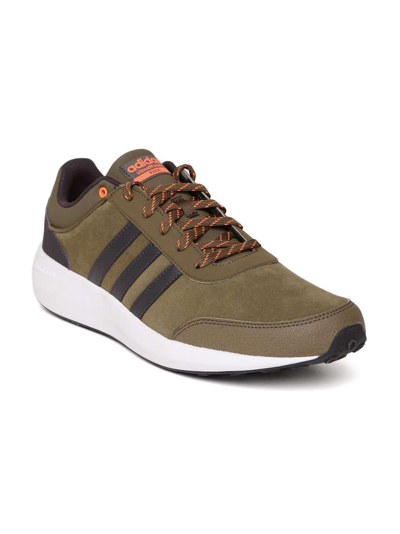 Adidas cloudfoam racer mens trainers olive new arrivals