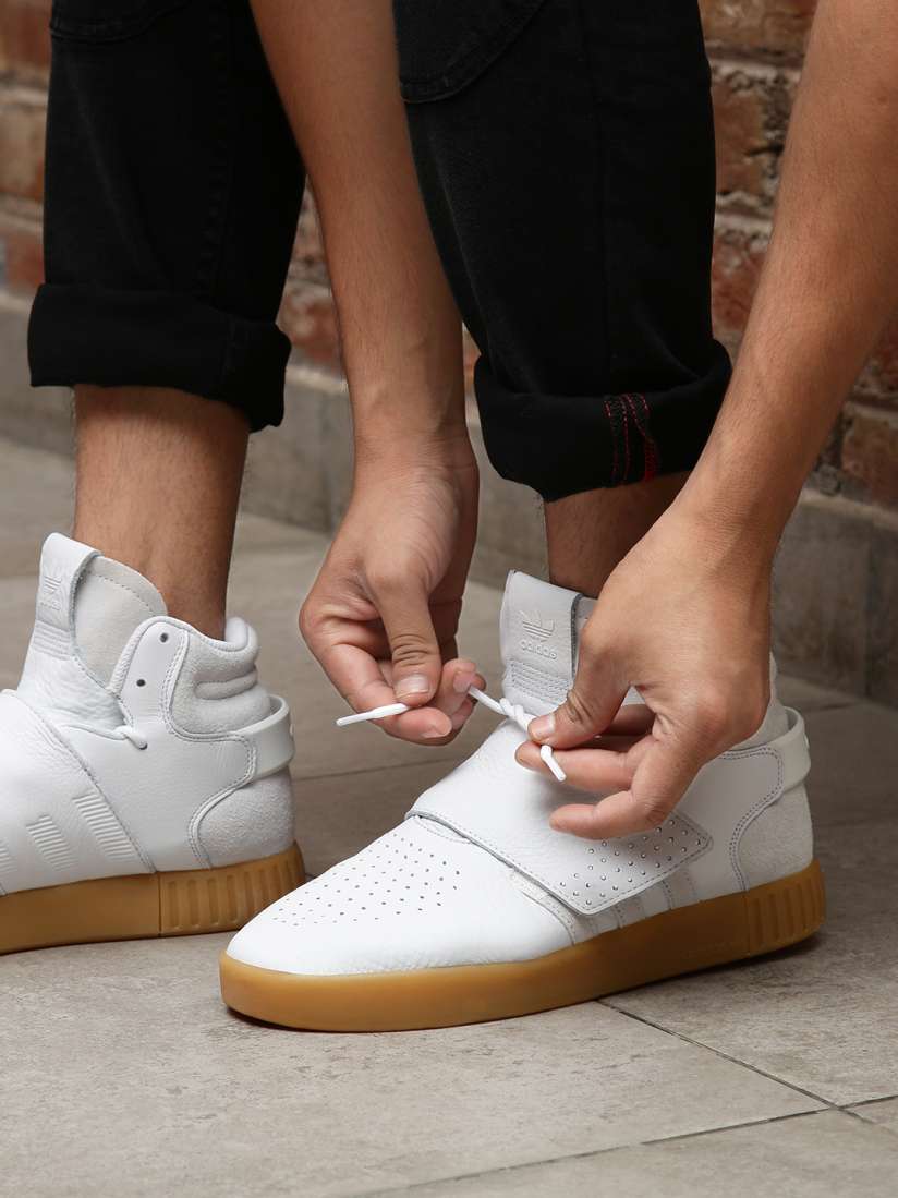 Adidas tubular invader strap white discount
