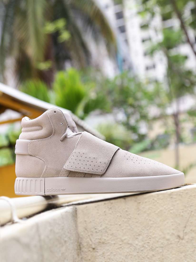 Buy ADIDAS Originals Men Taupe TUBULAR INVADER STRAP Leather Mid Top Sneakers Casual Shoes for Men 1989307 Myntra