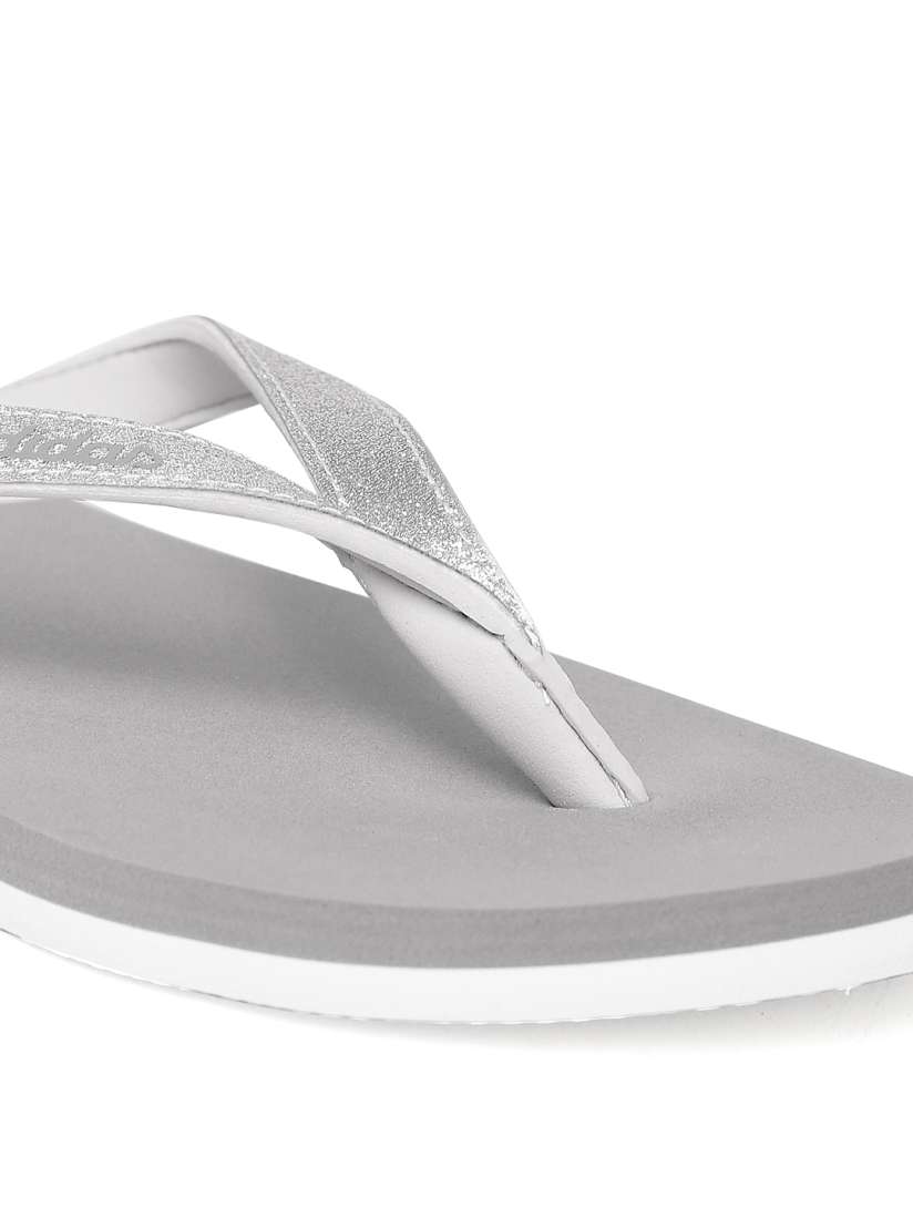 Adidas women grey eezay glitter colourblocked flip-flops online