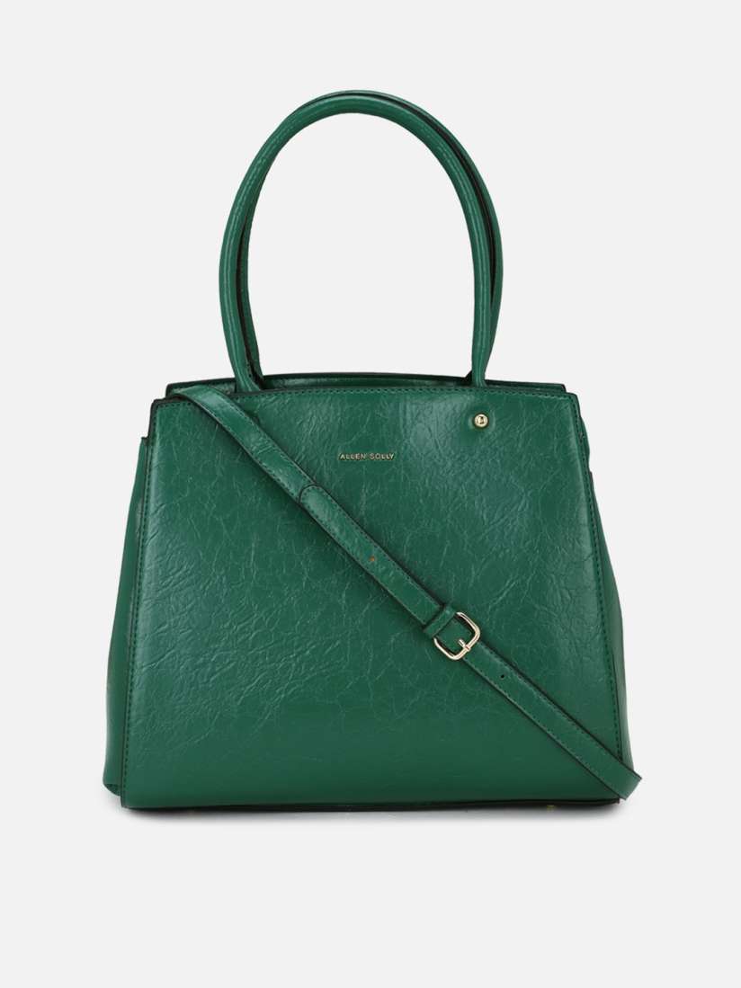 Buy Allen Solly Green Textured Structured Handheld Bag Handbags for Women 19896172 Myntra