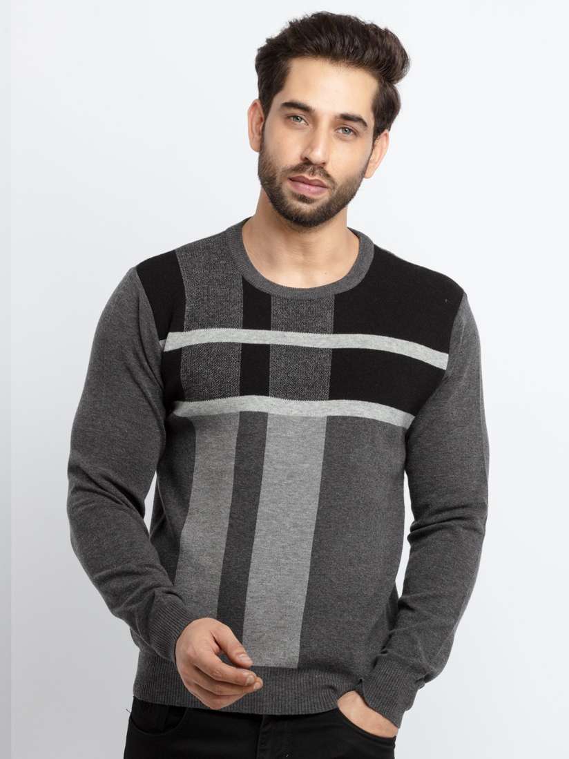 Plus size black pullover sweater online