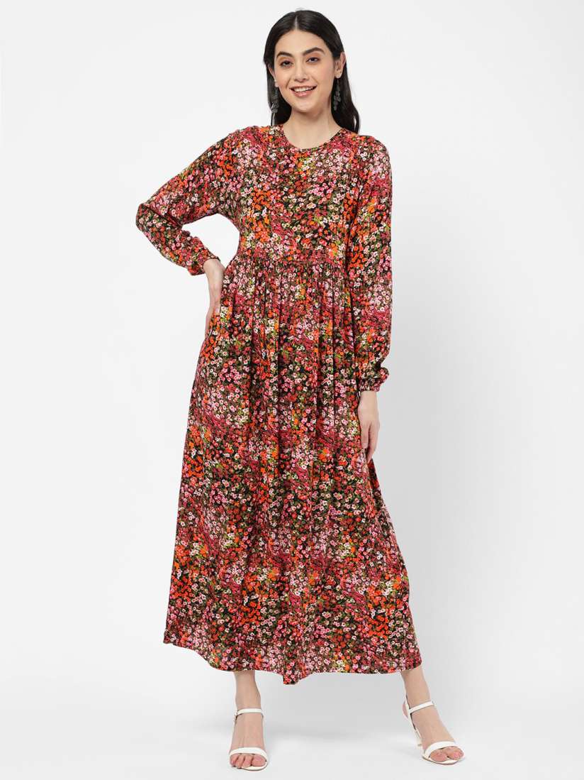Buy R B Women Pink Floral Maxi Dress Dresses for Women 19899780 Myntra