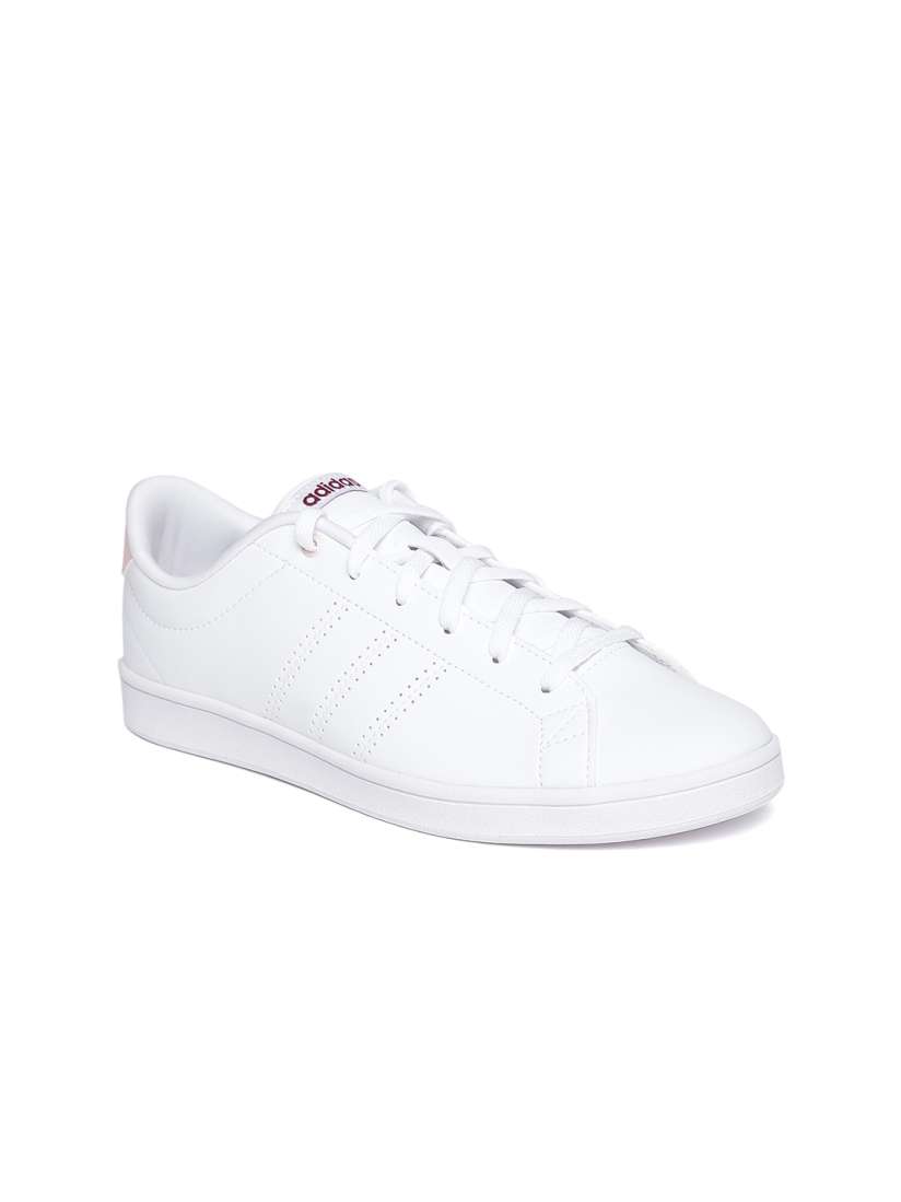 Adidas neo advantage all white clearance