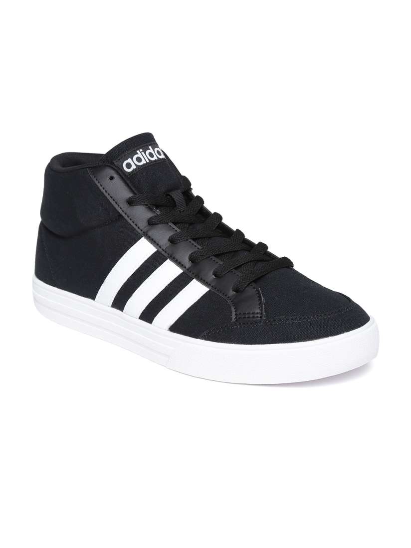 Buy Adidas NEO Men Black VS SET Solid Textile Mid Top Sneakers Casual Shoes for Men Myntra