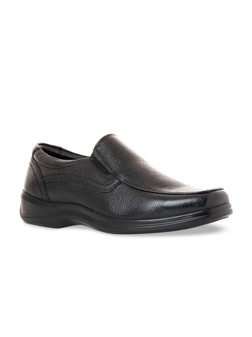 Buy Khadims Men Black Solid Formal Slip Ons Formal Shoes for Men 19905208 Myntra