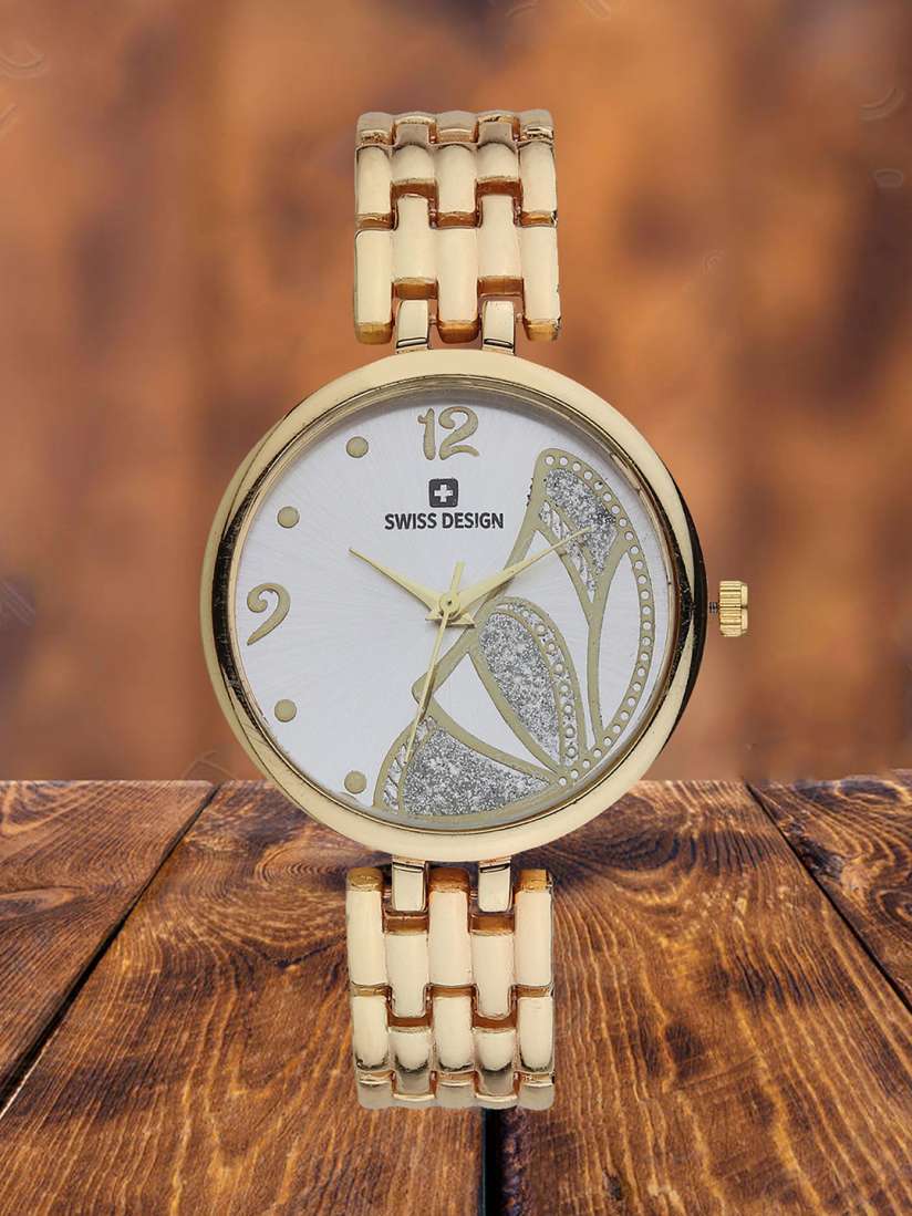 Buy Swiss Design Women Embellished Dial Straps Analogue Watch SDWT 003 GD Watches for Women 19911084 Myntra