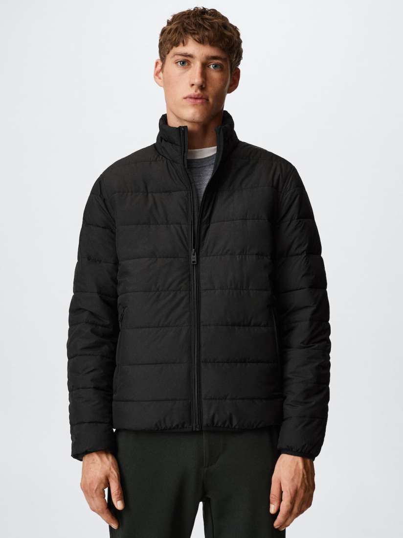 Buy MANGO MAN Black Solid Ultra Light Water Resistant Padded Jacket Jackets for Men 19914136 Myntra