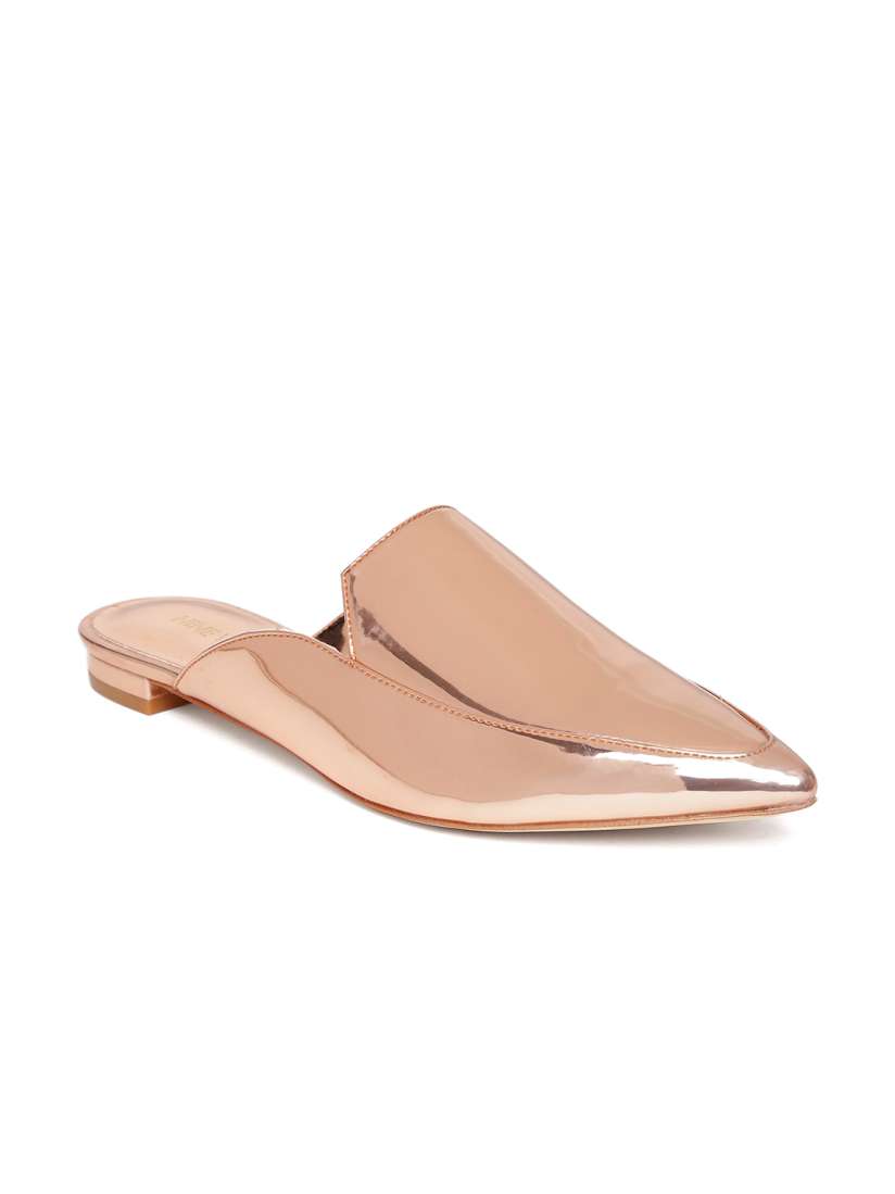 Buy Nine West Women Rose Gold Toned Mules Flats for Women Myntra