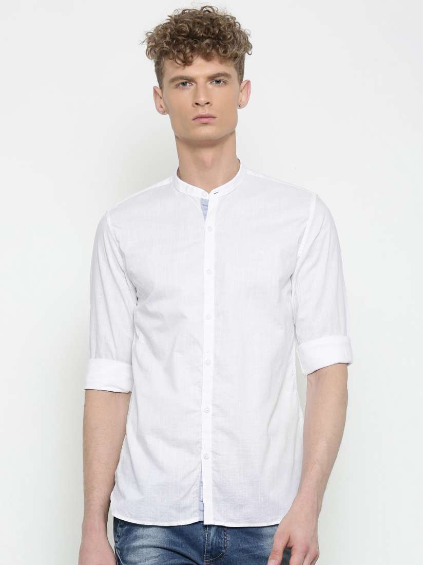 Buy Peter England Casuals Men White Slim Fit Solid Casual Shirt Shirts for Men 1991714 Myntra
