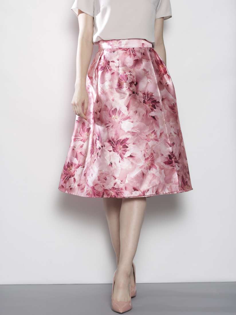 Dorothy perkins pink pleated skirt on sale