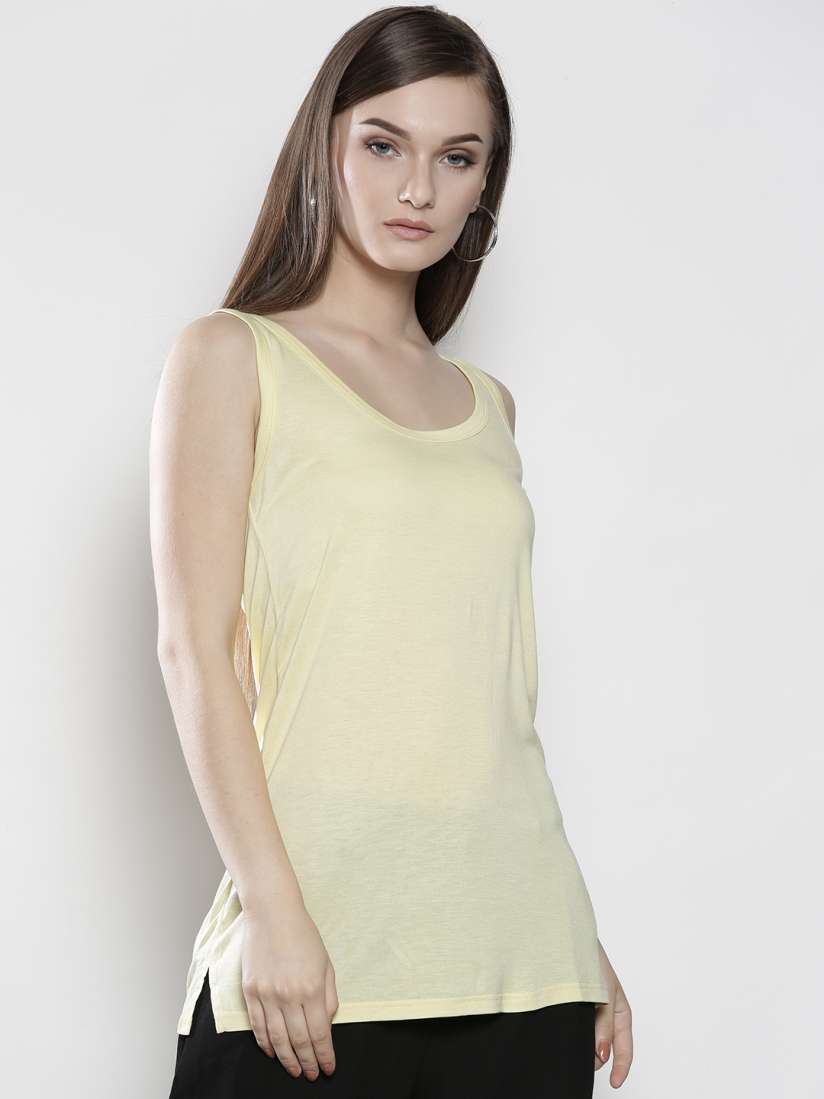 Buy DOROTHY PERKINS Women Yellow Solid Top Tops for Women 1992236 Myntra