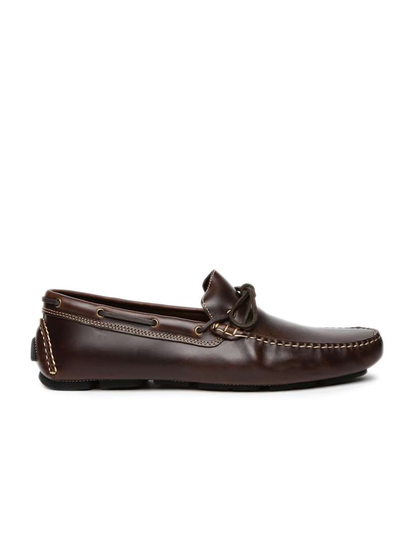Buy JOHNSTON MURPHY Men Coffee Brown Gibson One Eye Leather Loafers Casual Shoes for Men 1992992 Myntra