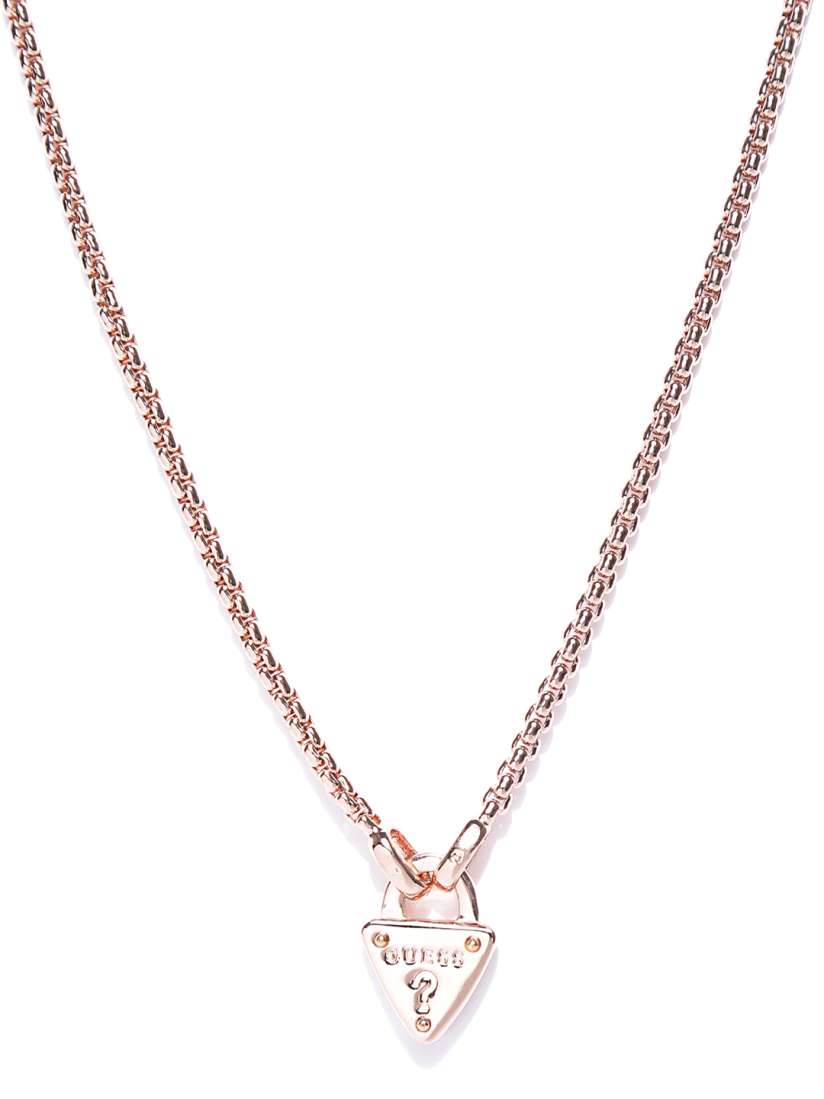 Buy GUESS Rose Gold Toned Princess Necklace Necklace and Chains for Women 1994241 Myntra