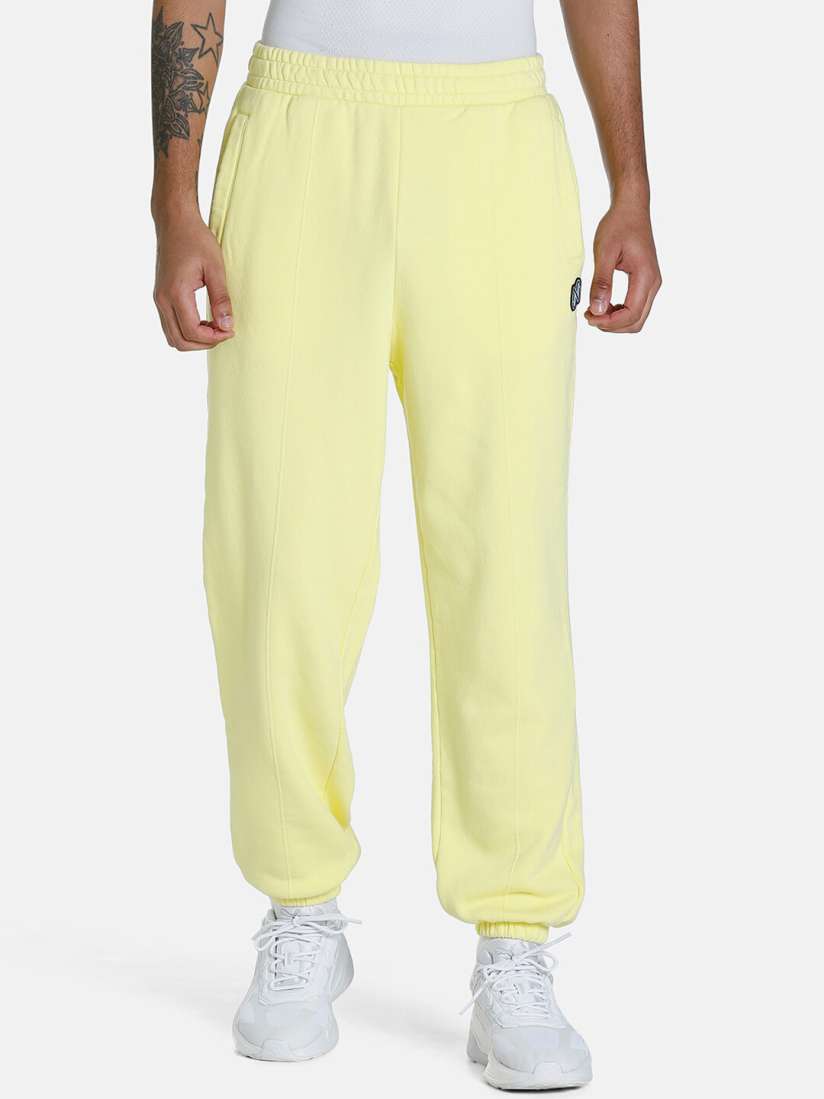 Puma joggers mens yellow top