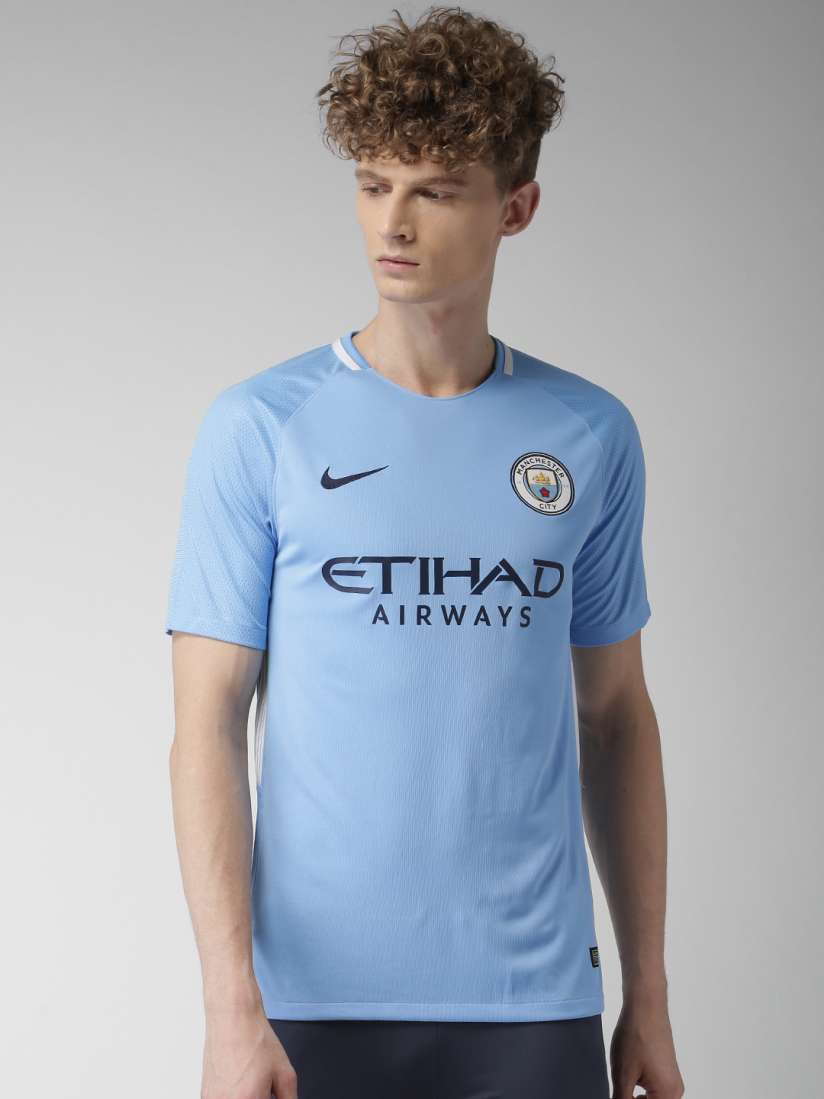 Buy Nike Men Blue Printed Manchester City Stadium Home Football Jersey Tshirts for Men 1995016 Myntra