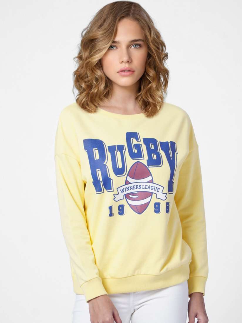 Only yellow sweatshirt hotsell
