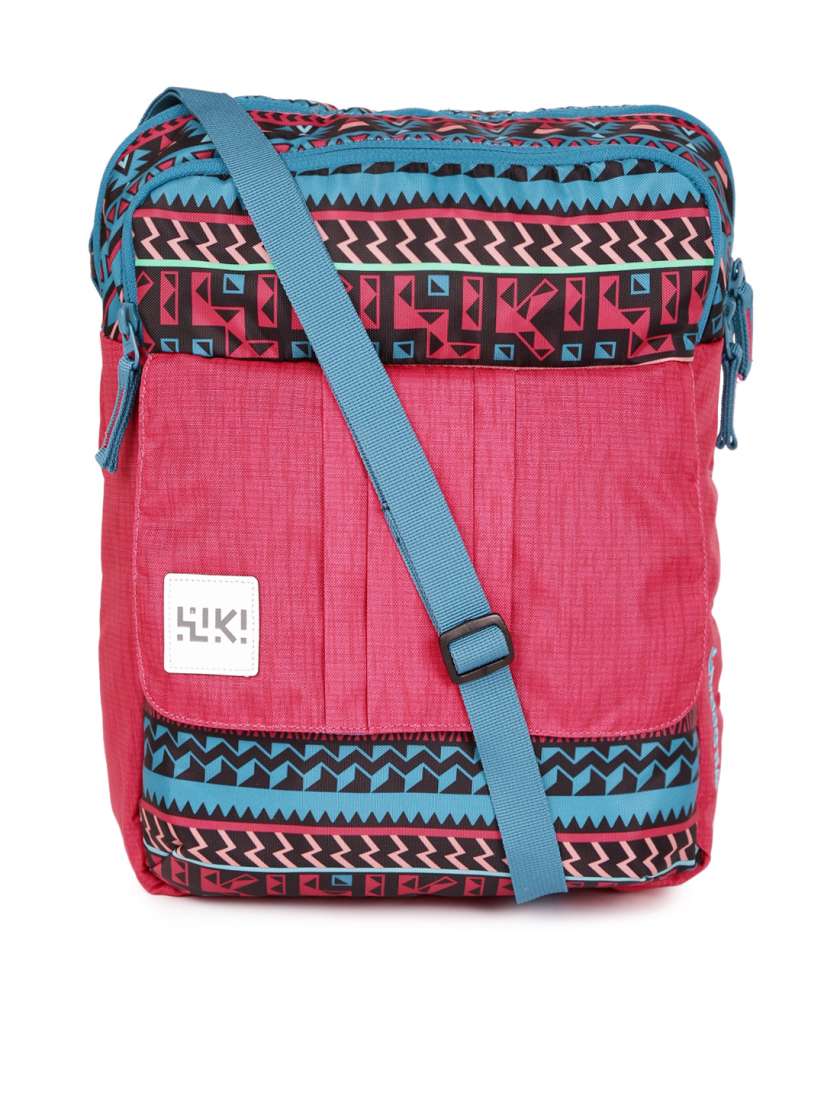 Buy Wildcraft Unisex Pink Teal Aztec Print Saddle Sling Messenger Bag Messenger Bag for Unisex 1995670 Myntra