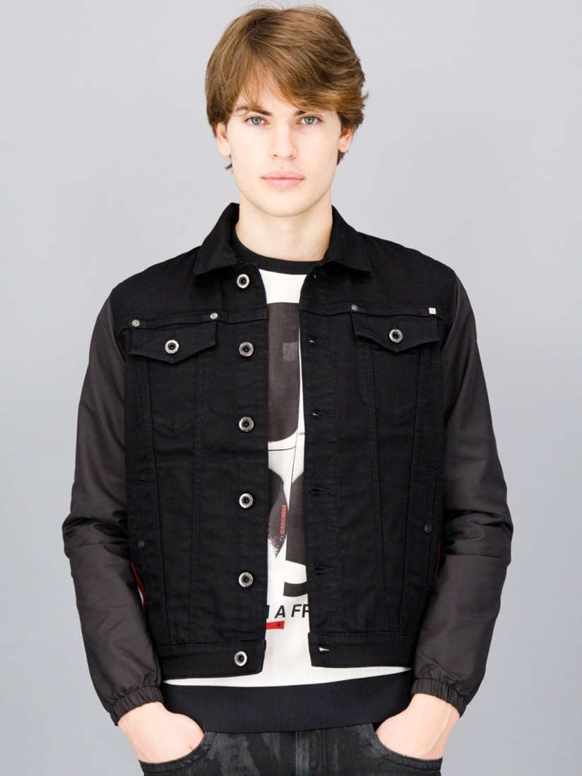Buy FREESOUL Men Black Crop Denim Jacket Jackets for Men 19959408 Myntra